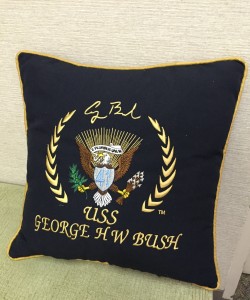 USS George HW Bush Pillow