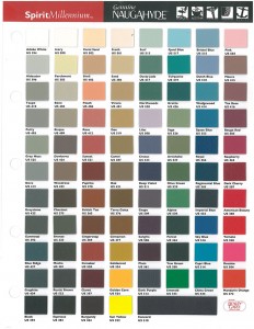 Naugahyde Color Chart
